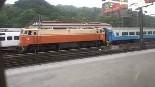 3/27 台鐵 末班691次 復興號 本務E406電力機車 樹調入庫(2)/ TRA GE E42C leading last 691 Fuxing express,enter shulin yard