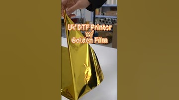 Introducing our latest innovation: the UV DTF printer with golden film!