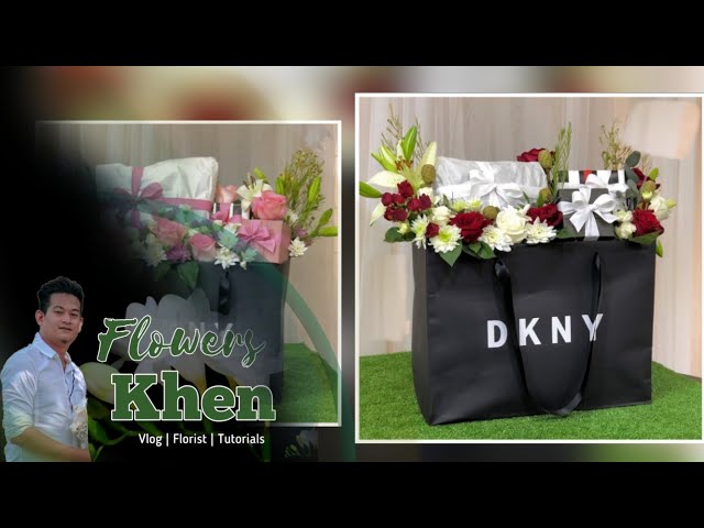 How to make Flower Arrangement in Paper Bag