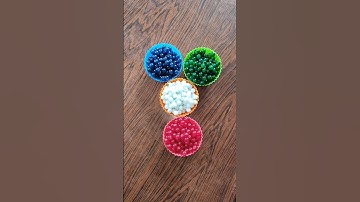 Satisfying Colorful Beads Sorting Asmr 🔴⚪🟢🔵 #satisfying #asmr #reversebeads