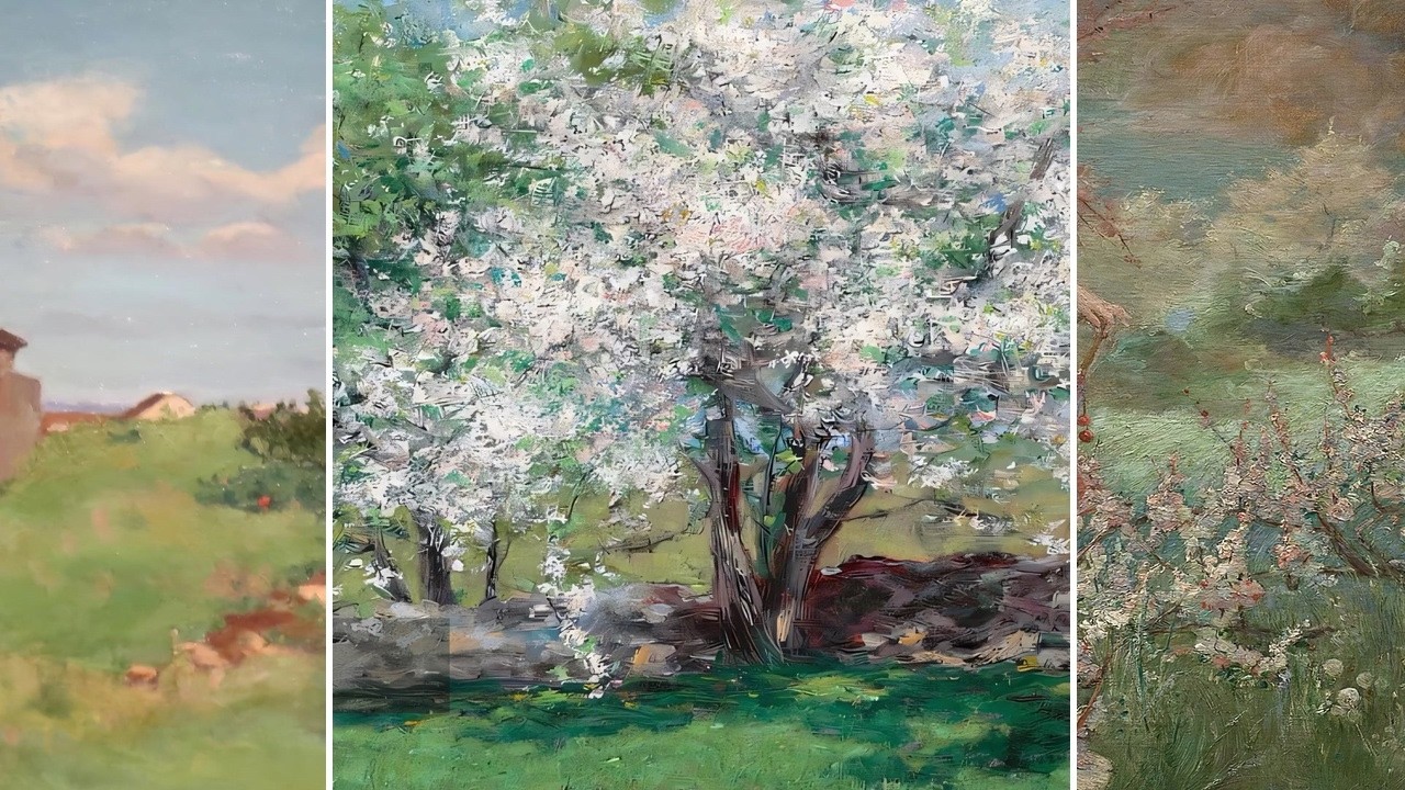 Impressionist Art TV — Silent Art Gallery · August 5 Morning | Apple Trees… & others