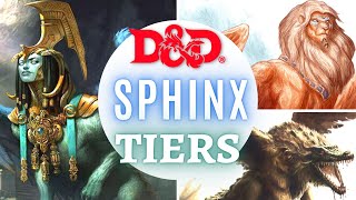 D&D MONSTER RANKINGS  SPHINX TIERS