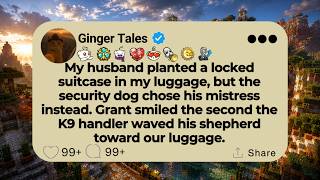 My husband planted a locked suitcase in my luggage, but the security dog chose his mistress...