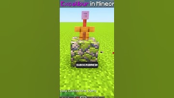 Excalibur in Minecraft: The Legendary Sword#minecraft #shorts #minecrafthindi #minecraftbuilding