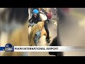 Another chaotic airport fight caught on camera in Miami