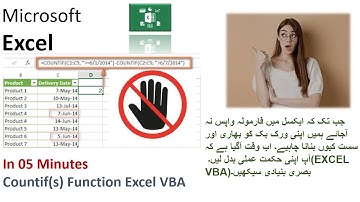 countif(s) formula in Excel VBA