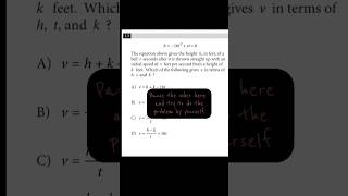 #1 TIP for solving SAT MATH WORD PROBLEMS