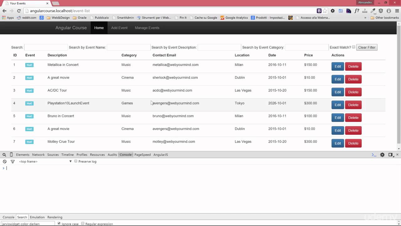 10 Custom Directives - Angular js 002 Highlighting our events - YouTube