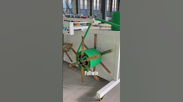 High speed corrugated pipe machine with marking line .  #plasticextrudermachine #extrusion #pipeline