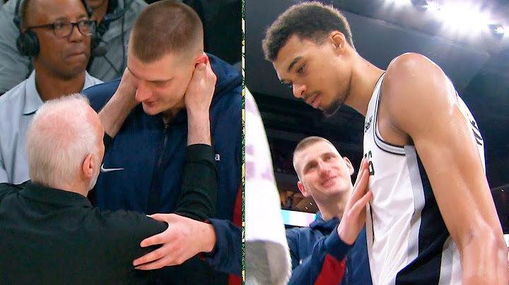 Nikola Jokic & Popovich Share a moment after the game ❤️