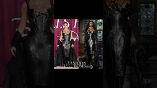 Kim Kardashian Attended The Alls Fair London Premiere In A Black Corset Dress By Dilara Findikoglu