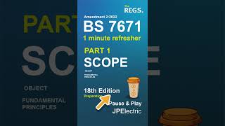 One minute revision - Part 1 Scope.