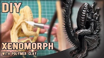 How To make Sculpting XENOMORPH | Alien / Polymer clay [ Timelapse ]
