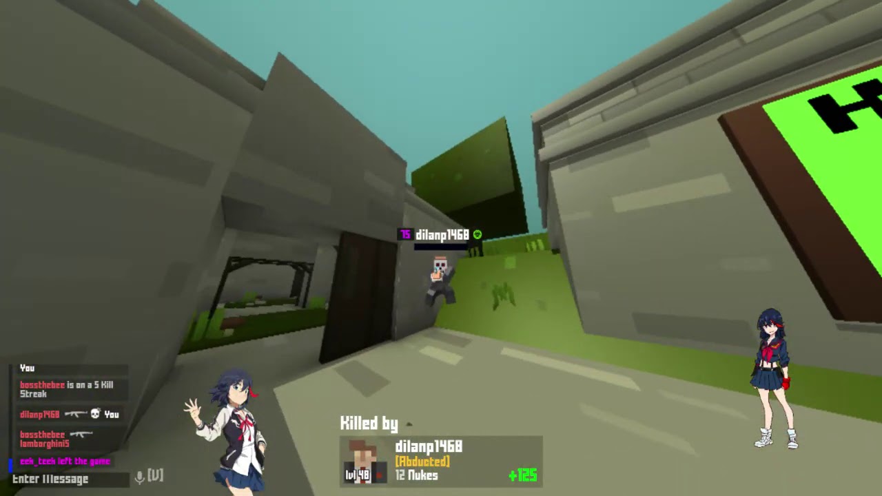 Playing Krunker.io and  dong Quick sell skin.