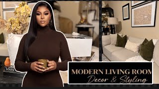 Cozy and Simple Fall Living Room | Modern Living ￼