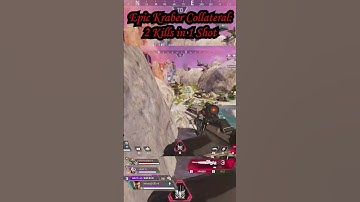Epic Kraber Collateral 2 Kills in 1 Shot Apex Legends #apexlegends #apex #gaming #shorts #shiv