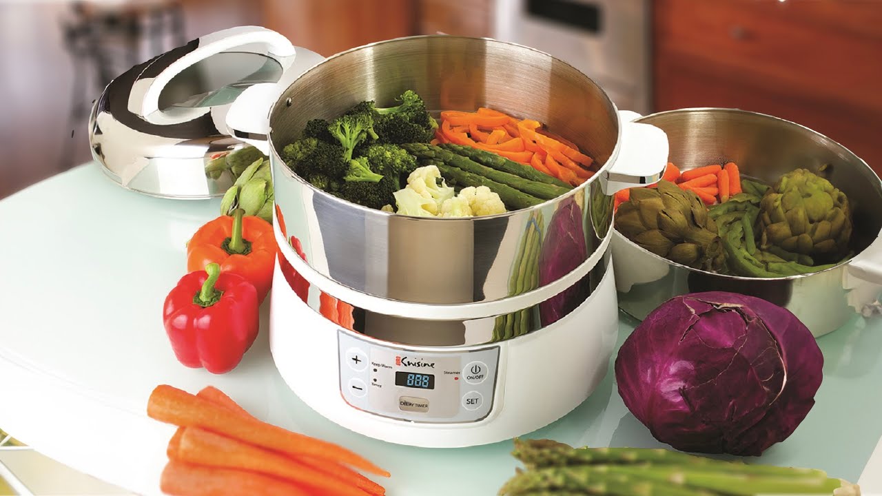 3-Tier Electric Food Steamer: Cook Multiple Dishes Simultaneously With  Timer & Digital Display!