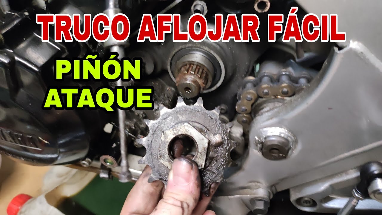SOLTAR TUERCA PIÑÓN de ATAQUE ⚙️ KIT CADENA MOTO🔧 TUTORIAL TRUCO 🏍️ Yamaha RD500
