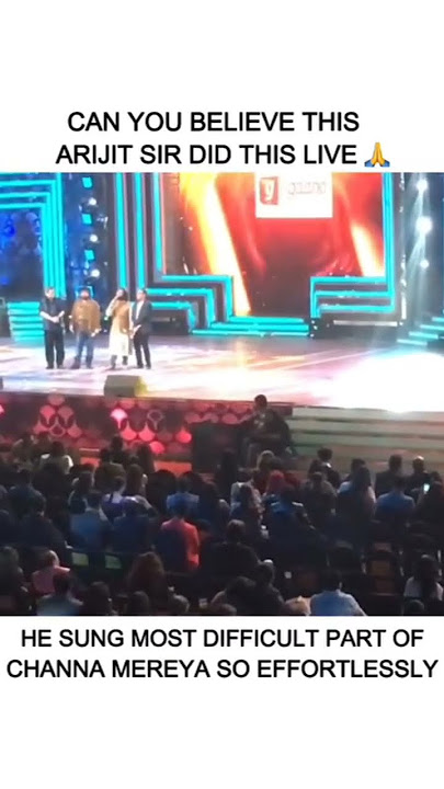Channa mereya Arijit Singh live singing in IIFA award