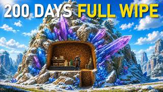 Day 1 Solo Ark Start to Finish Building A Hidden Crystal Base Full Wipe Story (Pvp)
