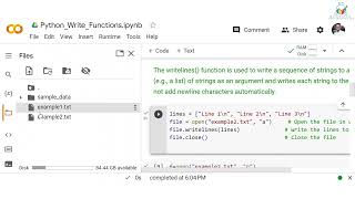 Python Programming | Module 5 Lecture 6 | Understanding File Write Functions
