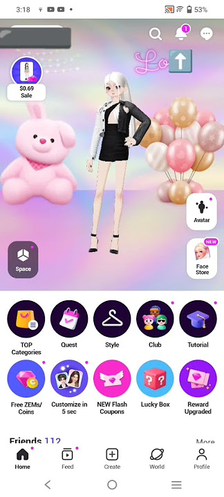 Tutorial-How to get free 70 zem face type in zepeto 💗💗
