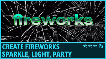 How to Apply Fireworks, Sparkle, Light, Party Effect in Photoshop (Gradient, Threshold)