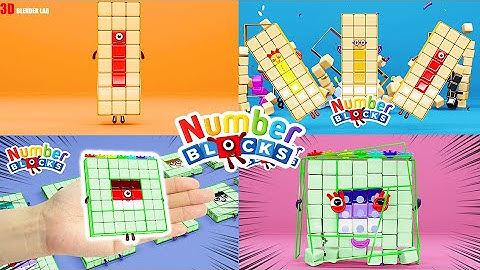 NUMBERBLOCKS Quadparison Part 81 | 3D Blender Lab