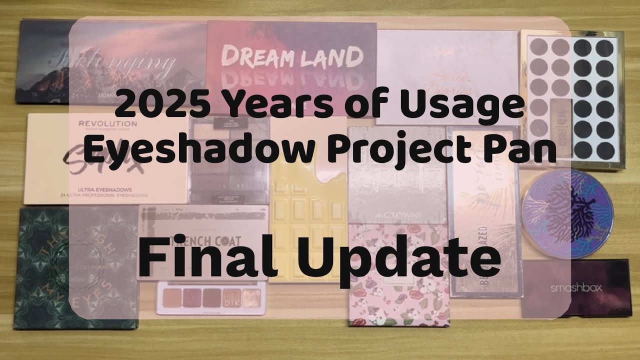 2025 Years of Usage Eyeshadow Project Pan | Final Update 