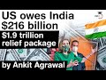 USA National Debt soars - USA owes India $216 billion -Congress approves $1.9 trillion covid package