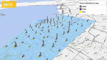 Toronto Public Library - Open Data Hackathon PowerMap team project video with Custom Regions