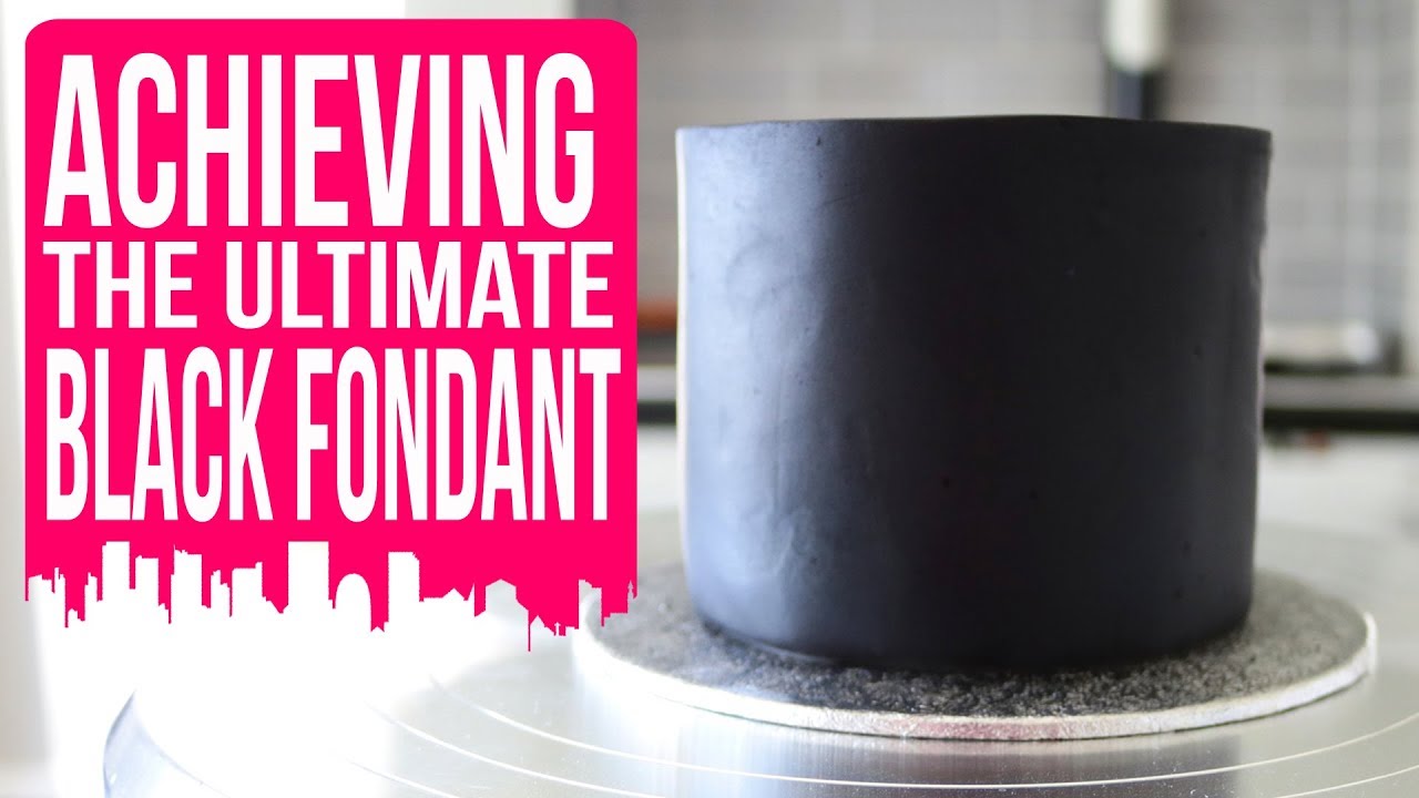 How to Paint White Fondant / Icing Black - Cake Craft City 