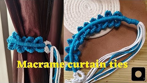 Macrame curtain ties design || Macrame home decor ideas ||@InspirebuildDIY 