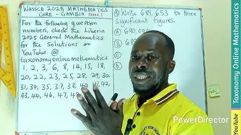 WASSCE 2025 Mathematics (Core): The Gambia Edition | Question 4 | Significant Figures