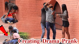 Creating Drama Prank On Cute Girls Epic Reaction Pradeep Yadav Prank