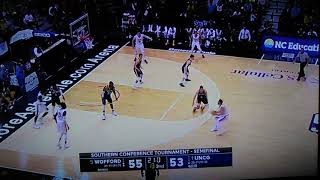 UNC Greensboro game winning shot by Francis Alonso against Wofford