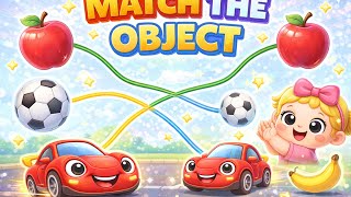 Match the Object 🧠 | Brain Game for Kids & Toddlers ‎⁨@RABBITLEARNING⁩  