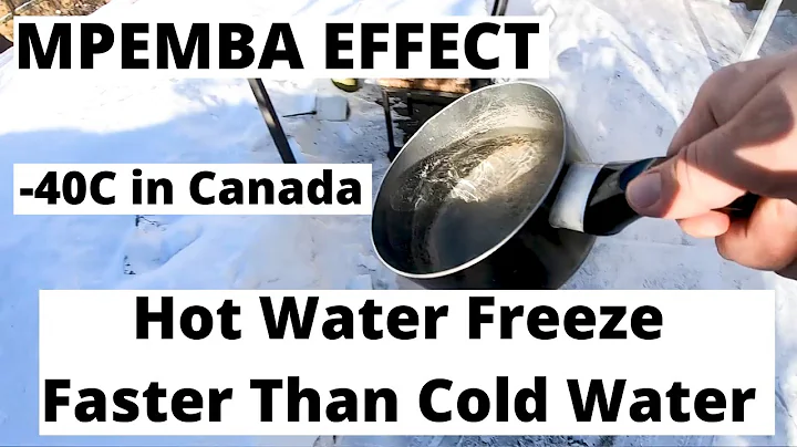 Hot Water Freeze Faster Than Cold Water |  Mpemba Effect Experiment | -40C Slow Motion