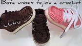 ZAPATILLAS ADIDAS 🧶 A CROCHET/ 0 A MESES/ BEBE / 9.5 CM / PASO A PASO/ FANI_CROCHET - YouTube