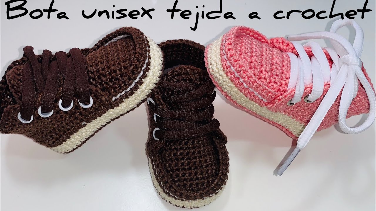 toda la vida Indiferencia Último Botas tejidas a crochet| 3/6 Meses| Paso A Paso | Crochet Baby boots PATRÓN  DE CROCHET - YouTube