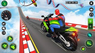 Mega Ramp BIKE Stunts Racing Impossible Tracks 3D #3 - Android Gameplay screenshot 1