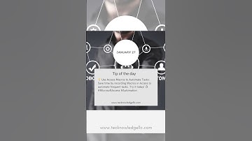 💡 Use Access Macros to Automate Tasks: ⏱️ #MicrosoftAccess #Automation