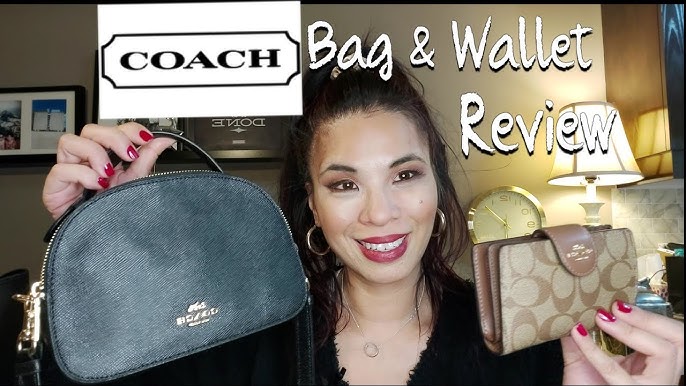 Coach Small Wallet Crossgrain Black Review