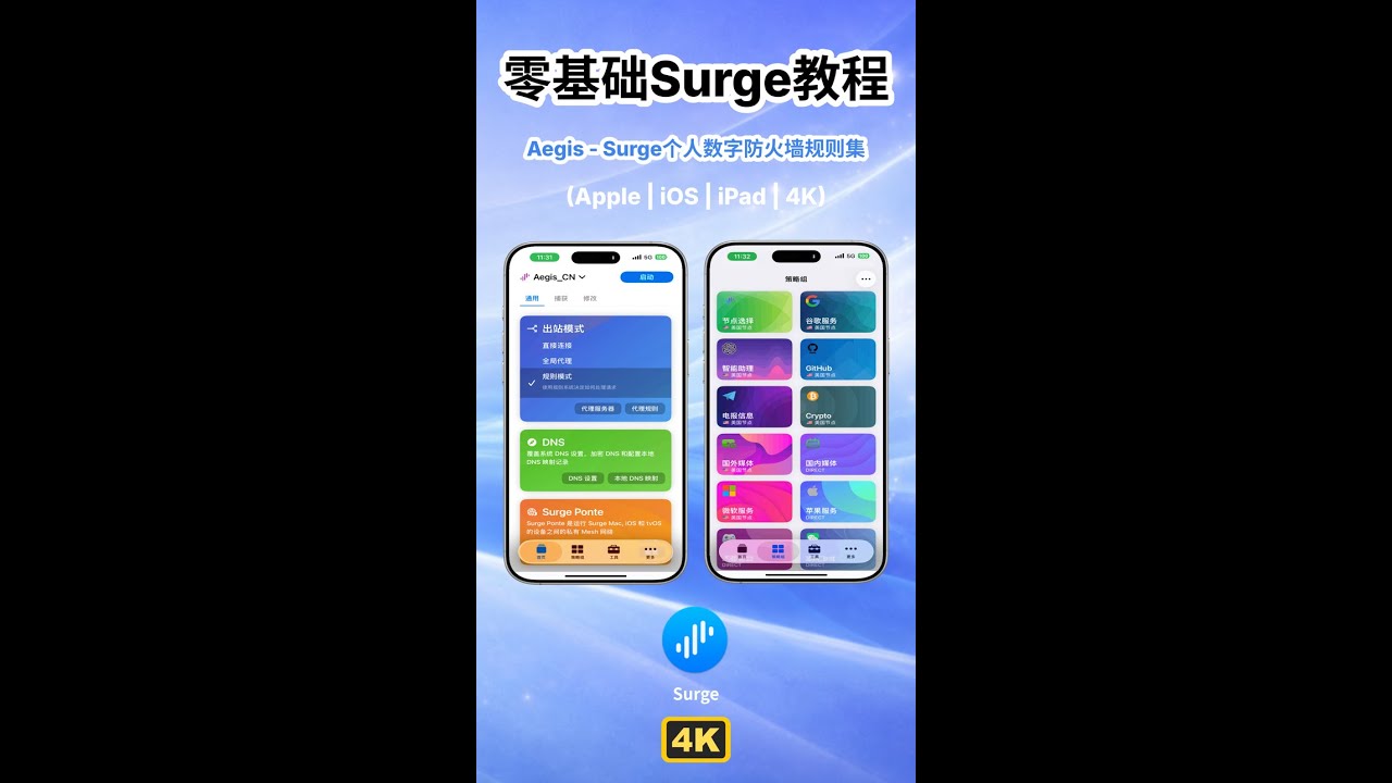零基础 Surge 教程· iOS（4K）