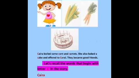 Grade Nursery English Dated 04 06 2021