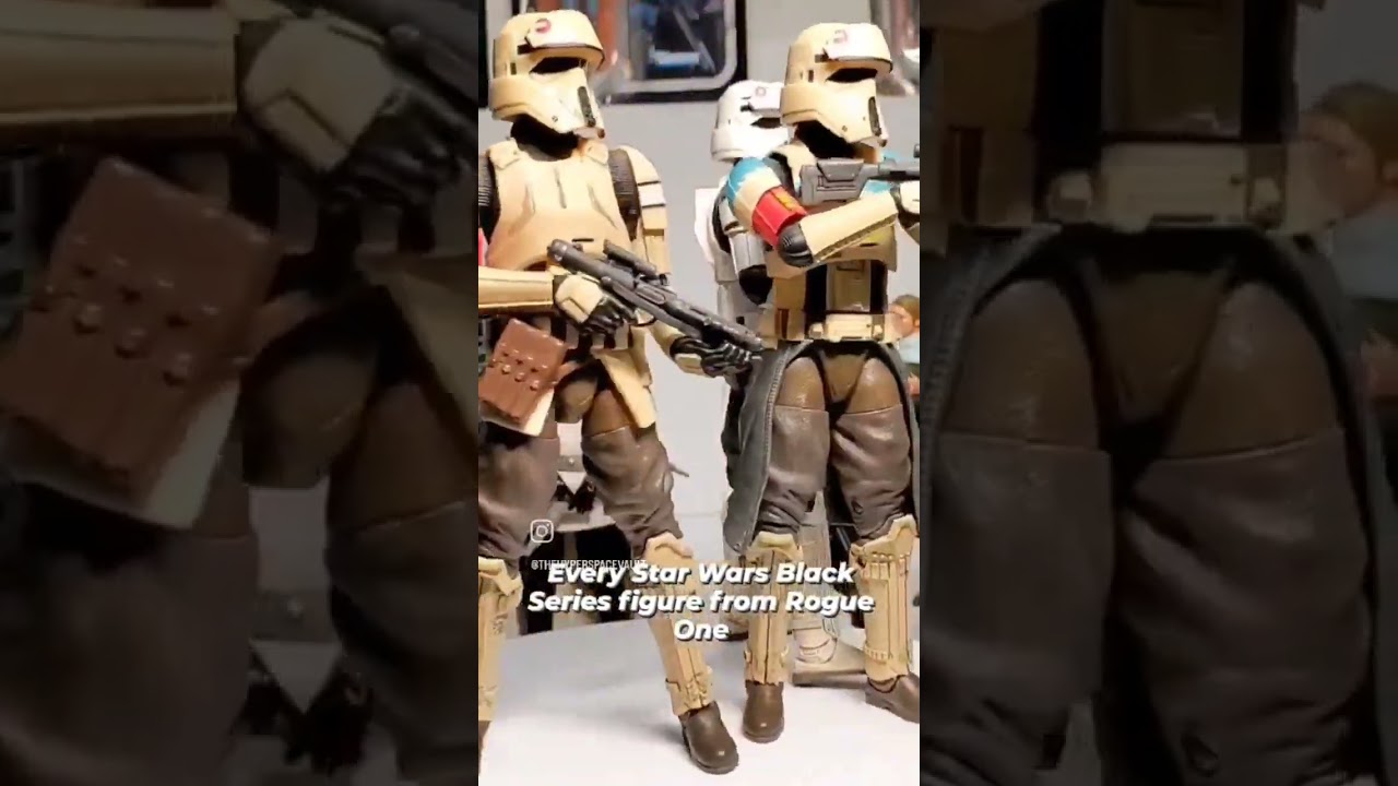 Every Star Wars Black Series Figure from Rogue One 