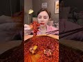 Spicy turkey noodles with KFC fried chicken | mukbang asmr eating #mukbang #shorts #food #asmreating