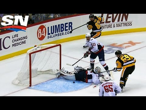Braden Holtby Makes Larcenous Leg Save To Rob Jake Guentzel