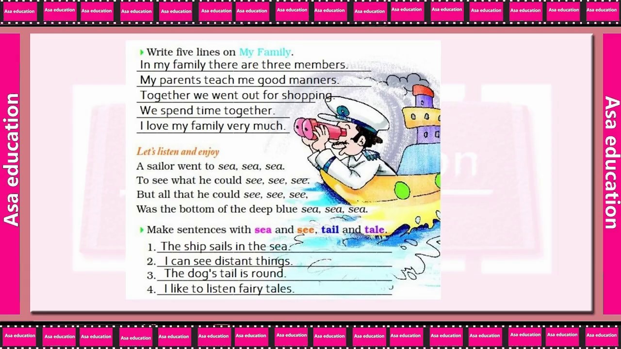 Ch 6 Curly Locks and The Three Bears (English, Grade 2, CBSE) Solved  Exercise with Hindi explanation