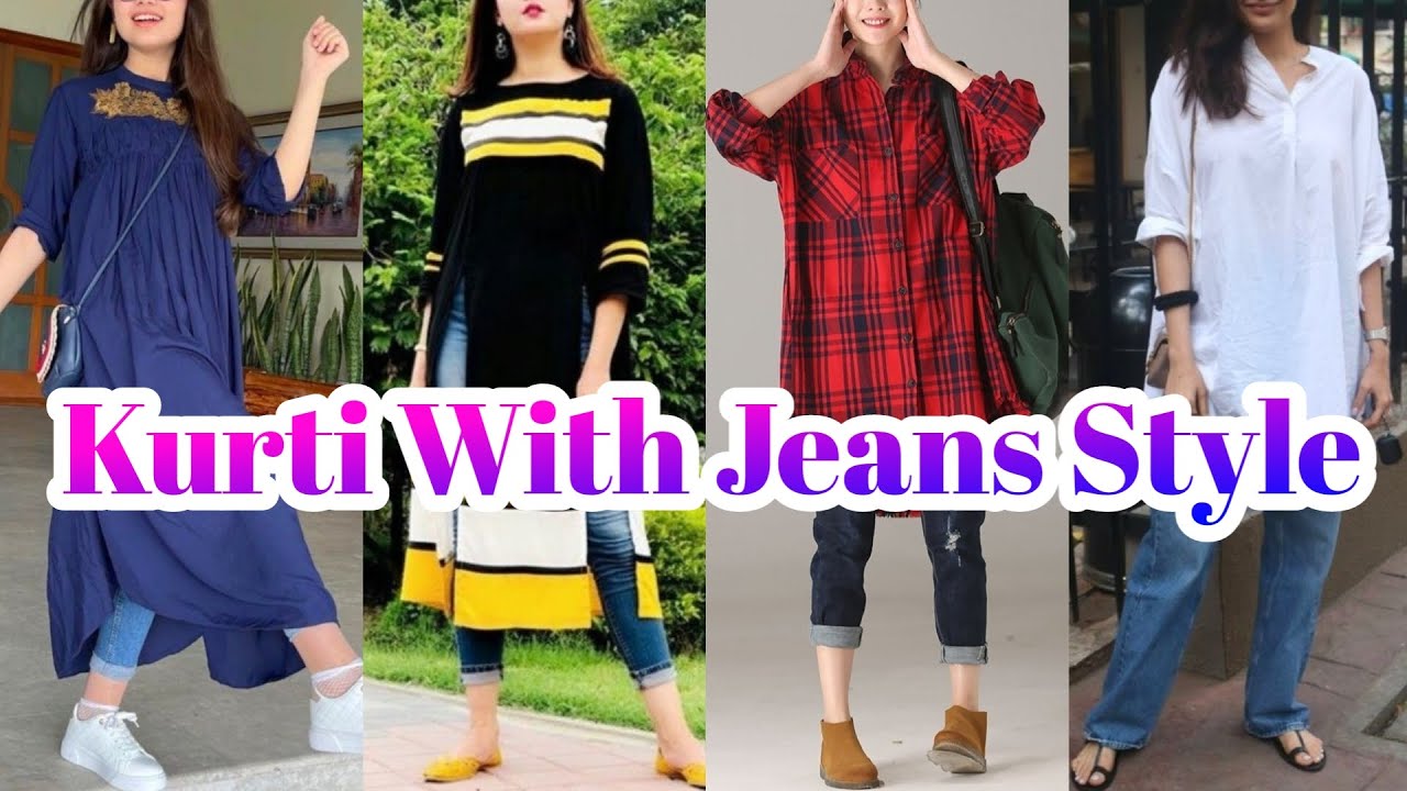 Kurti Designs | कुर्ती कैसे स्टाइल करें | Indo Western Kurti Designs | indo  western kurti designs styling with jeans | HerZindagi